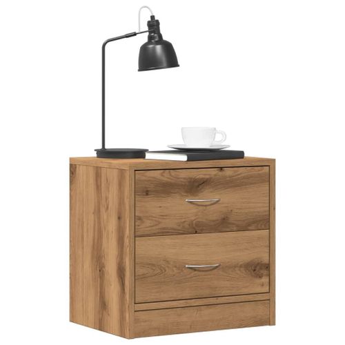 Vidaxl Tables De Chevet 2 Pcs Chêne Artisanal Bois D'ingénierie