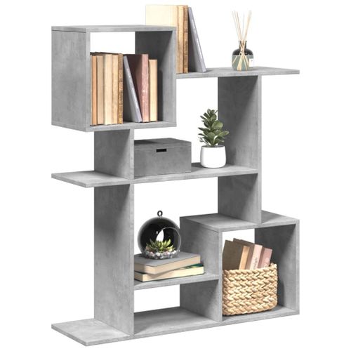 Vidaxl Étagère Séparatrice De Pièce Gris Béton 92x29x112 Cm