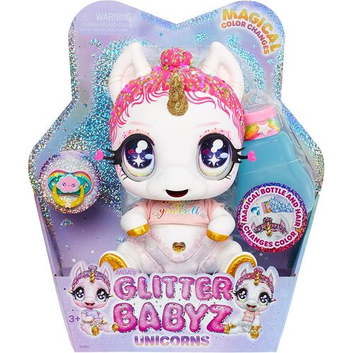 Glitter Babyz Poupée Bébé Licorne Lunita Sky