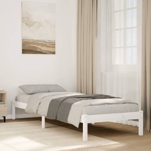 Vidaxl Cadre De Lit Extra Long Sans Matelas 100x210 Cm Bois Massif Pin