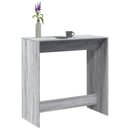 Vidaxl Table De Bar Sonoma Gris 102x50x103,5 Cm Bois D'ingénierie
