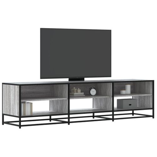 Vidaxl Meuble Tv Sonoma Gris 180x40x46 Cm Bois D'ingénierie