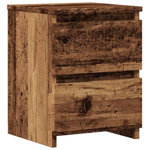 Vidaxl Table De Chevet Vieux Bois 30x30x40 Cm Bois D'ingénierie