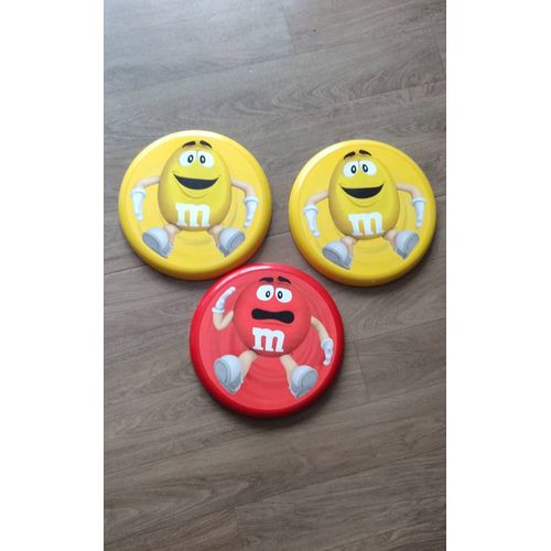 3 Frisbees Objets Publicitaires M&ms 