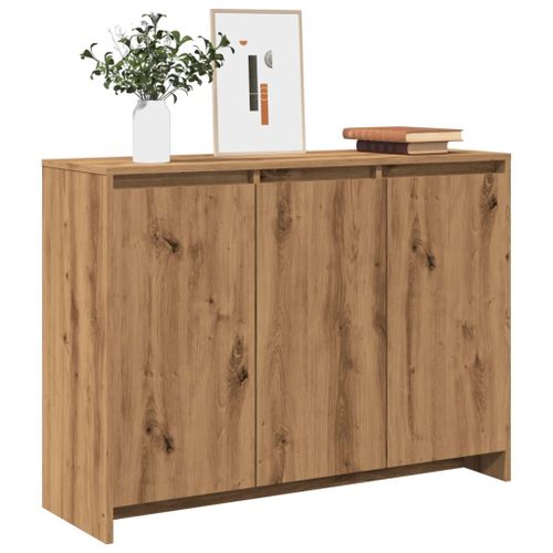 Vidaxl Buffet Chêne Artisanal 102x33x75 Cm Bois D'ingénierie