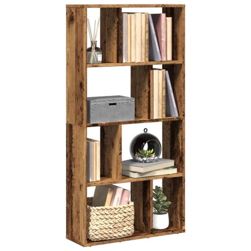 Vidaxl Bibliothèque Vieux Bois 60x20x120 Cm Bois D'ingénierie