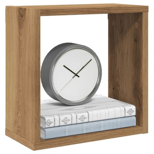 Vidaxl Étagères Cube Murales 4 Pcs Chêne Artisanal Bois D'ingénierie