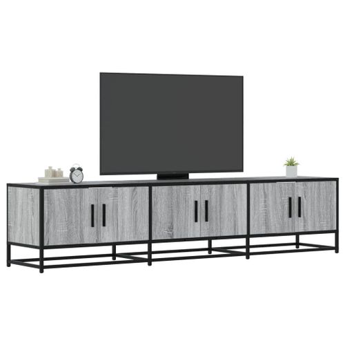 Vidaxl Meuble Tv Sonoma Gris 180x35x41 Cm Bois D'ingénierie