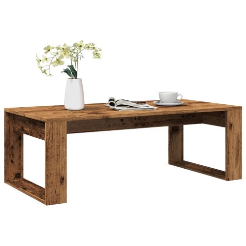 Vidaxl Table Basse Vieux Bois 102x50x35 Cm Bois D'ingénierie