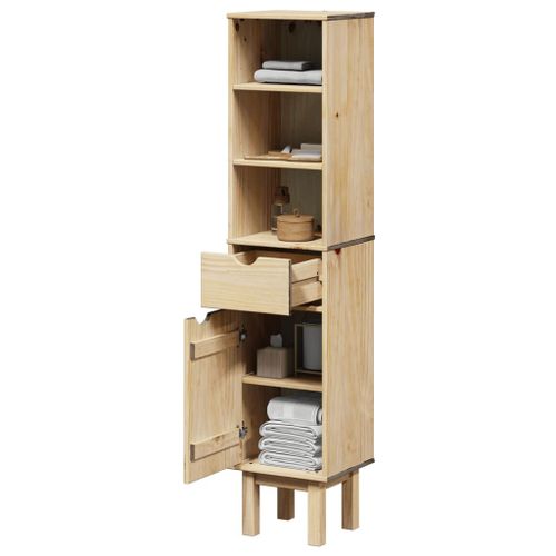 Vidaxl Armoire De Salle De Bain Otta 35x30x159 Cm Bois Massif De Pin