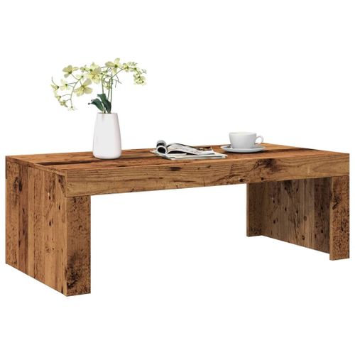 Vidaxl Table Basse Vieux Bois 102x50x35 Cm Bois D'ingénierie