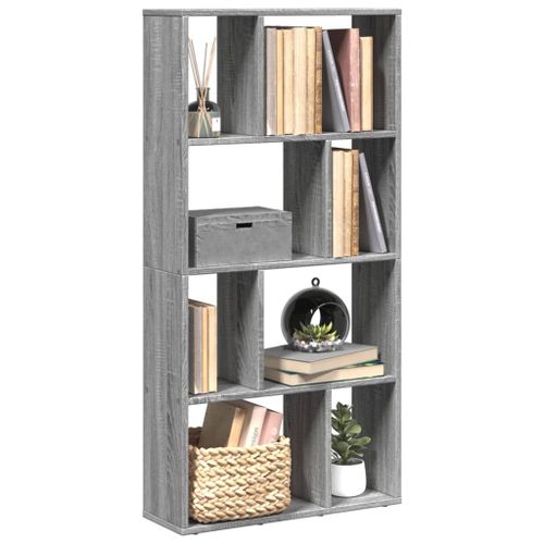 Vidaxl Bibliothèque Sonoma Gris 60x20x120 Cm Bois D'ingénierie