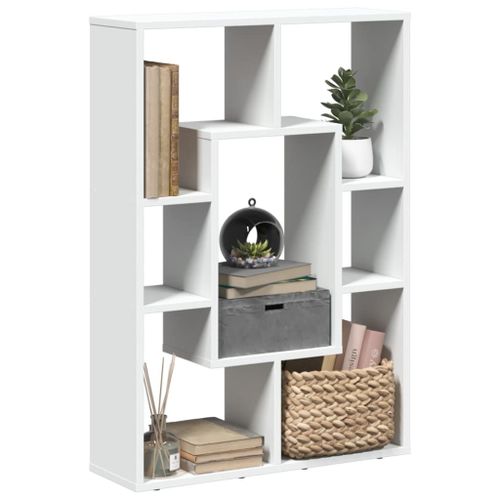 Vidaxl Bibliothèque Blanc 63x20x90 Cm Bois D'ingénierie