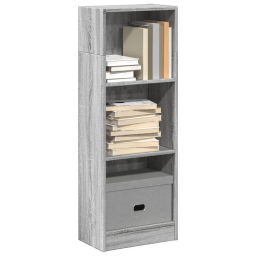 Vidaxl Bibliothèque Sonoma Gris 40x24x109 Cm Bois D'ingénierie