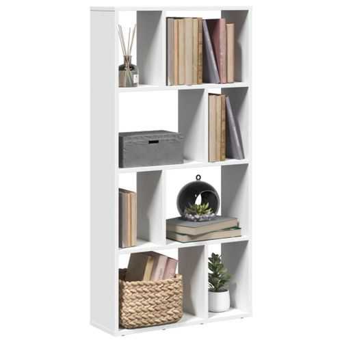 Vidaxl Bibliothèque Blanc 60x20x120 Cm Bois D'ingénierie