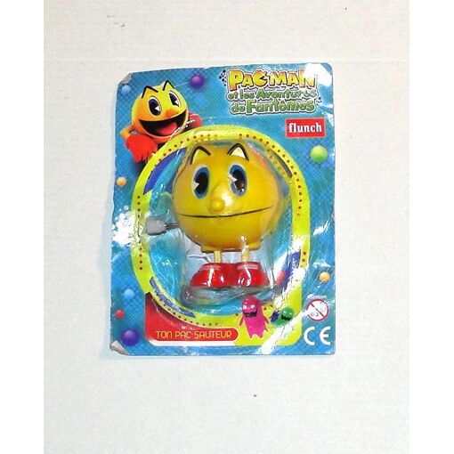 Figurine PAC MAN à Remontée Mécanique Vintage - Jouet Ancien De Collection