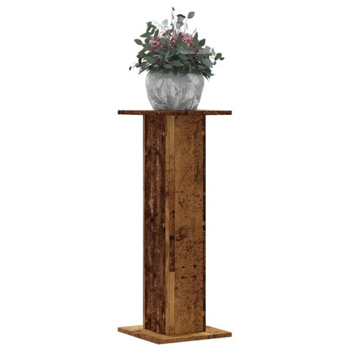 Vidaxl Supports Pour Plantes 2 Pcs Vieux Bois Bois D'ingénierie