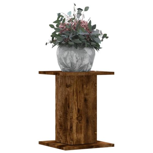 Vidaxl Supports Pour Plantes 2 Pcs Chêne Fumé Bois D'ingénierie