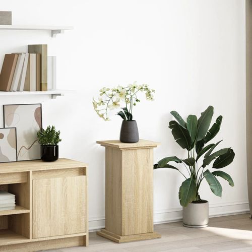 Vidaxl Piédestal Avec Rangement Chêne Sonoma Bois D'ingénierie