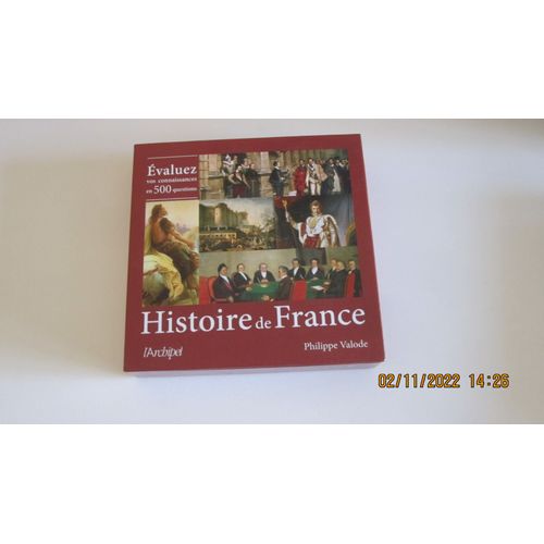 Coffret-Livre : Évaluez Vos Connaissances En 500 Questons Histoire De France