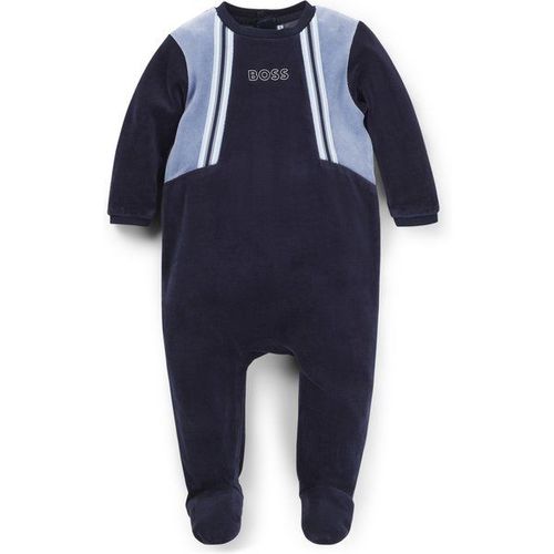 Grenouillère En Velours De Coton Mélangé Avec Logo Imprimé Pour Bébé74,60,71,54,67
