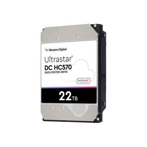 WD Ultrastar DC HC570 - Disque dur - 22 To - interne - 3.5" - SATA 6Gb/s - 7200 tours/min - mémoire tampon : 512 Mo - pour Intel Next Unit of Computing 13 Extreme Kit - NUC13RNGi7