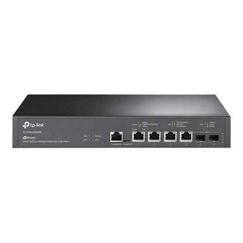 TP-Link JetStream TL-SX3206HPP V1 - Commutateur - C2+ - Géré - de bureau, Montable sur rack - PoE++ (200 W)