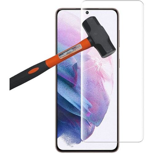 1 Film En Verre Trempé Bord Incurvé Resistant Pour Samsung Galaxy S21+ 5g/ S21 Plus 5g 6.7"" - Transparent