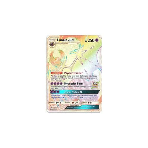 Carte Pokemon Lunala Gx 153/149, En Anglais, Sun Et Moon