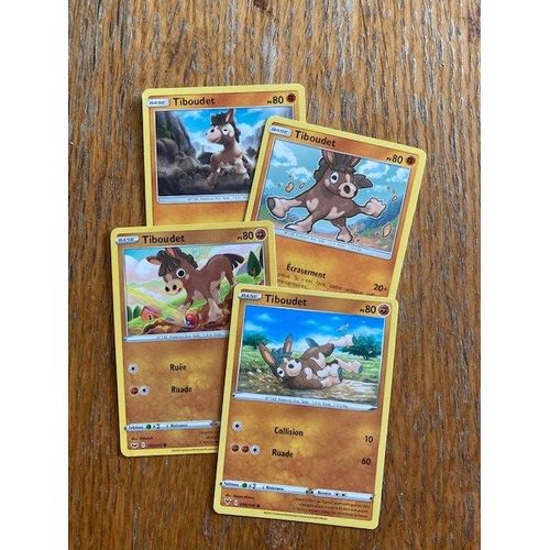 (2491) 4x Tiboudet (Pokemon)