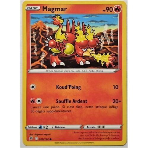 Carte Pokemon / Clash Des Rebelles / Magmar 90pv / 029 - 192