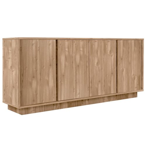 Buffet Scandinave 4 Portes Finition Chêne L180 Cm Como