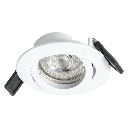 Ledvance Spot: Adapté À Plafond, Recess Downlight Twistlock Gu10 / 4,30 W, 220?240 V, Angle De Rayonnement: 36, Blanc Chaud, 2700 K, Matériau De Corps: Aluminum, Ip20