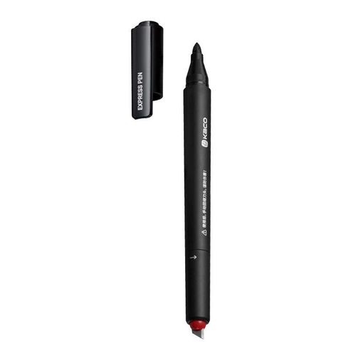 Kprogressive-Marqueurs Gras Noirs Étanches De Grande Capacité Avec Petite Tête De Couteau,Boîte De Coupe-Papier,Fournitures D'écriture Scolaire - Type 1pcs Express Pen