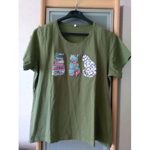 T-Shirt Neuf Taille 42-44 Avec Des Chats