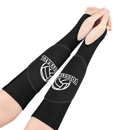 Protège-Bras De Volley-Ball, Manchons De Bras Avec Coussinets De Protection Le Noir
