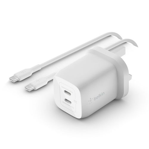 Charg Gan 65w Usbc+Cable 2mblanc