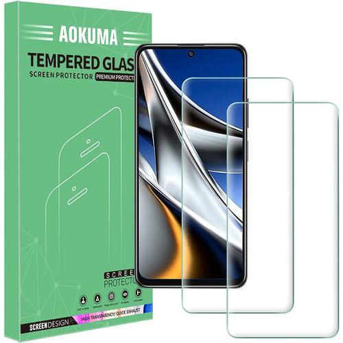 Xiaomi Poco X4 Pro 5g Verre Trempé Lot De 2 Verre Trempé Xiaomi Poco X4 Pro 5g 0.26mm Extreme Résistant Aux Rayures Haut Définition Facile Installation Film Protection Écran