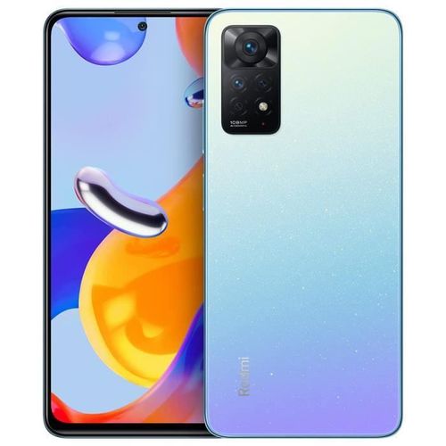 Redmi Note 11 Pro 6+128go Téléphone Bleu 108mp Quatre Caméras Écran Amoled Dotdisplay Fhd+ 6.67" Batterie 5000mah Charge Turbo 67w