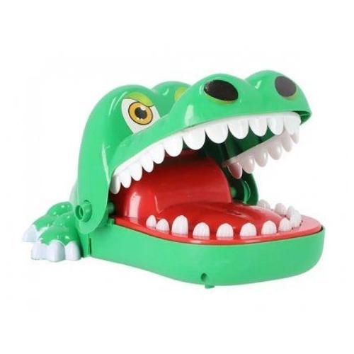 Croco Dentiste, Le Crocodile Croc Mord Doigt Rigolo - Grand Format 21x14,5cm - Jeu D'action Classique Enfant - Jouet Et Carte Tigre