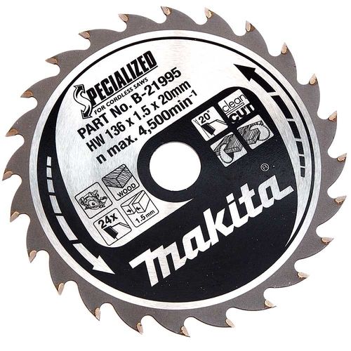 Makita B -21995 Blade de scie circulaire spécialisée - 136 x 20 x 24t - bois