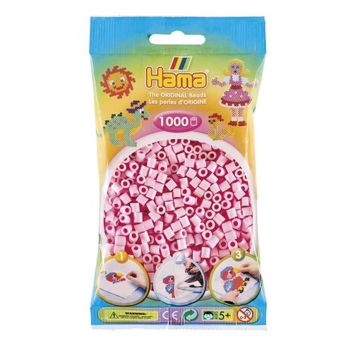 Hama Midi Sachet 1000 Perles Rose Tendre