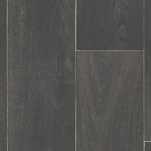 Sol Pvc Best - Effet Parquet Vieilli - Bois Gris Anthracite - Échantillon 15x20 Cm