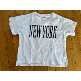 T-Shirt À Inscriptions Blanc (Zara)