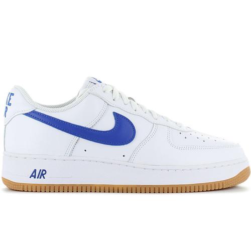 Nike Air Force 1 Low Retro Color Of The Month Baskets Sneakers Chaussures Cuir Blancsbleu Dj3911s101