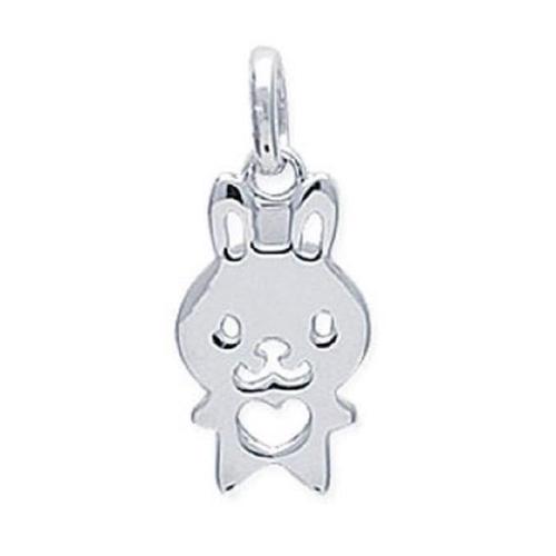 Pendentif Lapin Argent Massif 925/1000 Bijoux Enfant