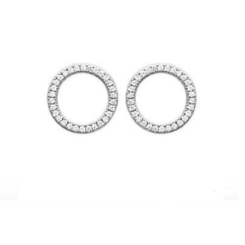 Boucles D'oreilles - Bijouterie Bijouxia - Argent Massif 925/1000 - Oxyde De Zirconium - Clou - Puce - Femme