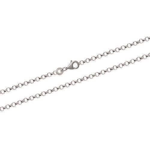 Chaîne De Cou - Bijouxia - Maille Jaseron - Argent Massif 925 - 45 Cm - 2 Mm
