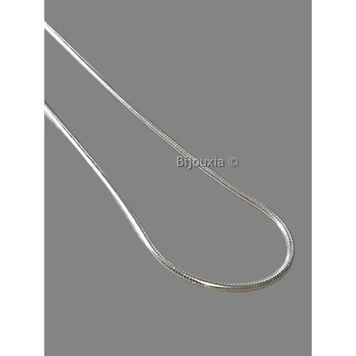 Chaîne Argent Massif 925/1000 - Bijouxia - Maille Serpent - 50cm