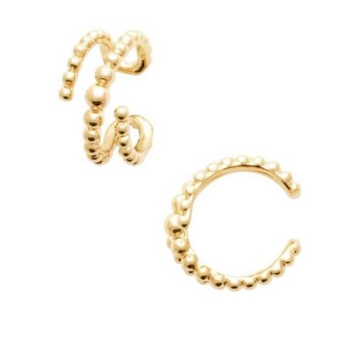 Boucles D'oreilles Unitaire Bijou Cartilage Boules Plaqué Or 18 Carats 750-000 - Bijouxia - Dormeuse